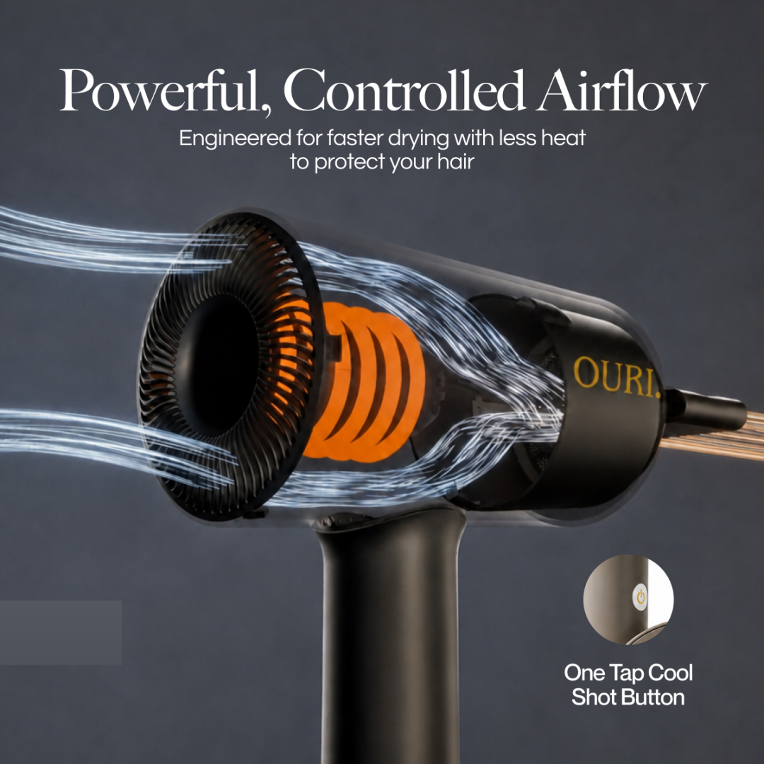 OURI AeroFlow™ Pro Cordless Hair Dryer