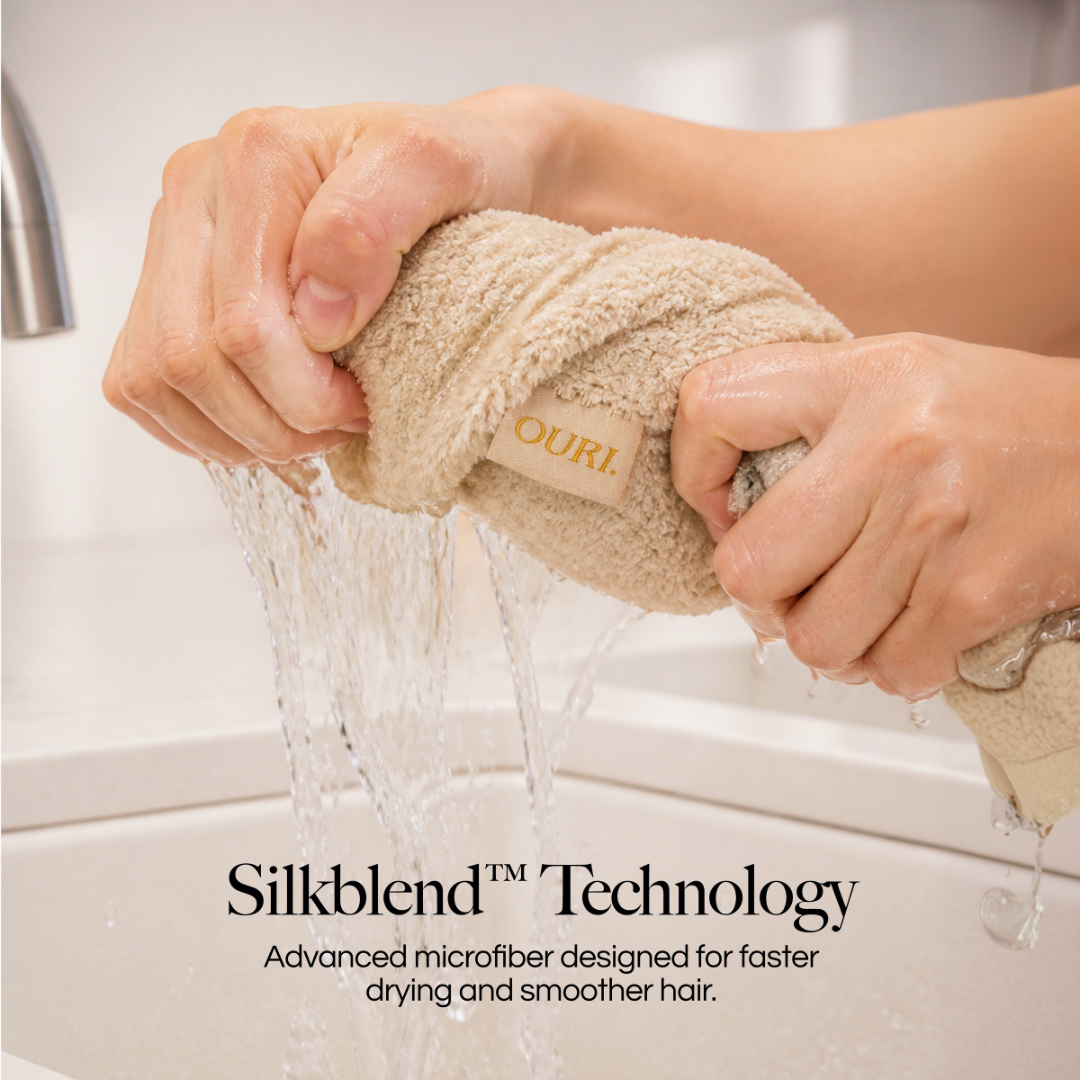 Microfiber Hair Towel Beige