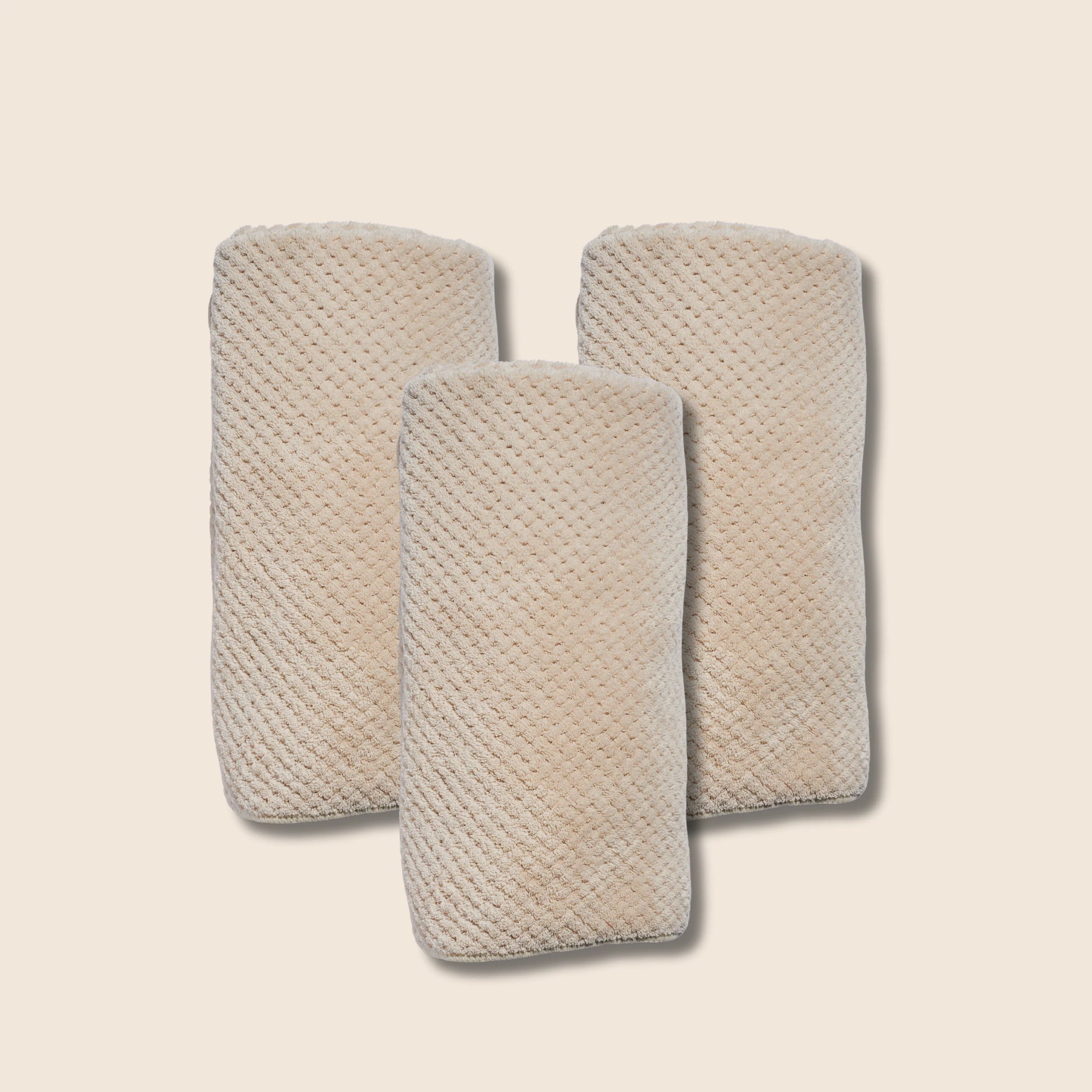 Microfiber Hair Towel Beige