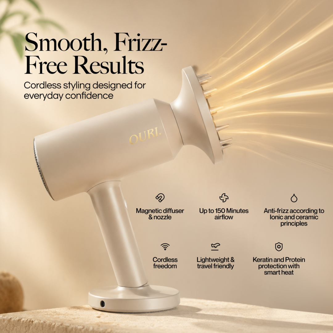 OURI AeroFlow™ Pro Cordless Hair Dryer